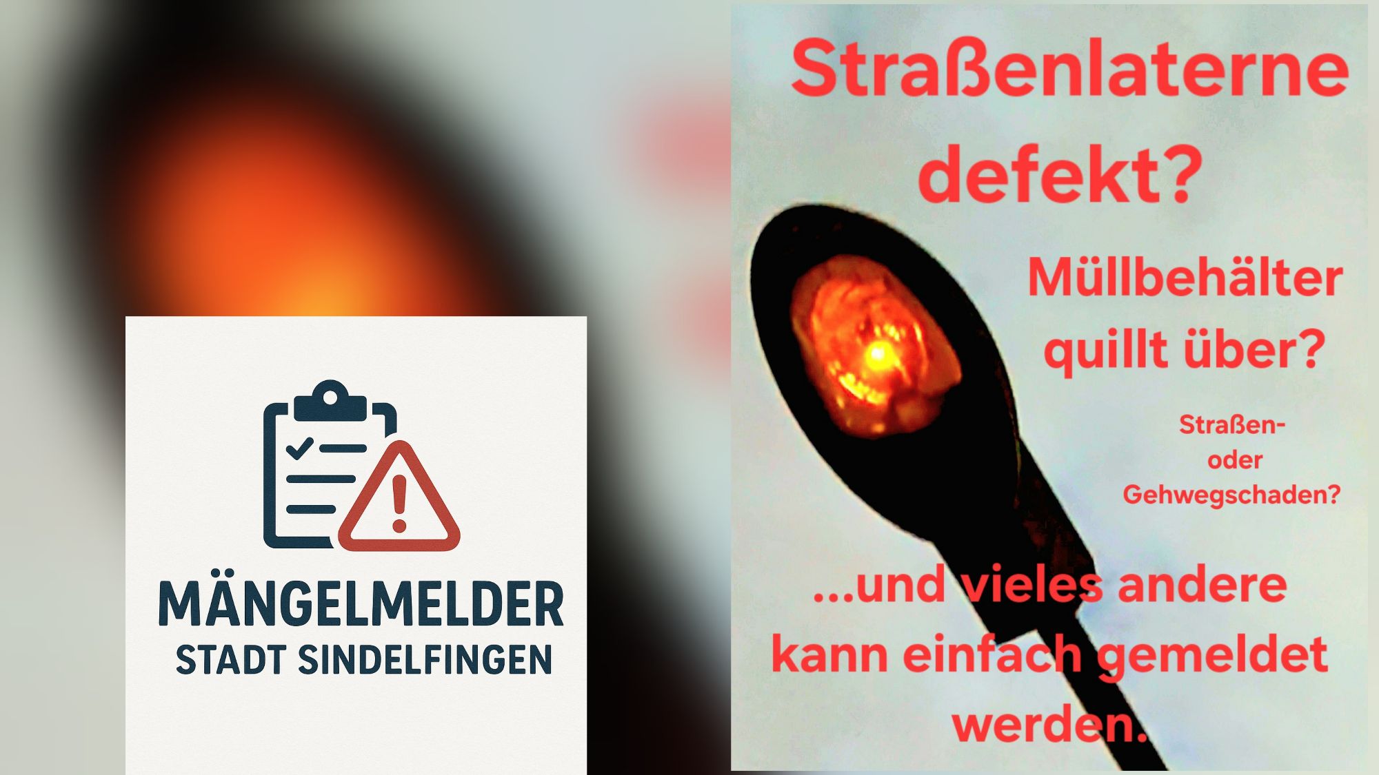 Defekte Straßenlaterne? So einfach können Sie helfen!